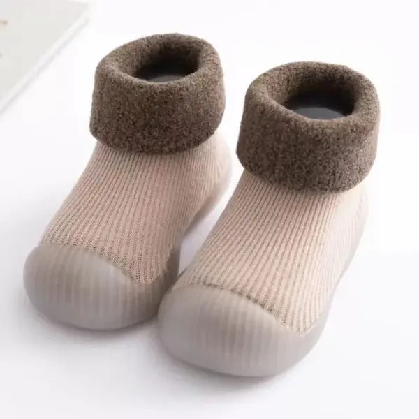 Warm Baby Toddler Winter Shoes – Soft Newborn Prewalker First Walkers (0–4 Years) - coffee / 18 to 24M