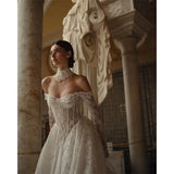 Tokyo Wedding Dress A-Line White Lace Elegant Off the Shoulder Gown