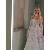 Tokyo Wedding Dress A-Line White Lace Elegant Off the Shoulder Gown