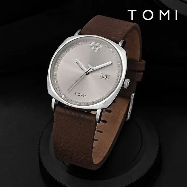 TOMI Mens Quartz Watch Alloy Case Casual Style