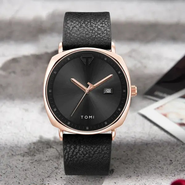 TOMI Mens Quartz Watch Alloy Case Casual Style