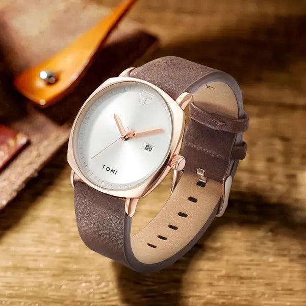 TOMI Mens Quartz Watch Alloy Case Casual Style