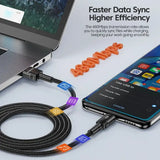 Toocki 6A USB To Type C Cable for Huawei Xiaomi PD 100W Fast Charging Charger USB C Data Cord Quick Charge for Samsung
