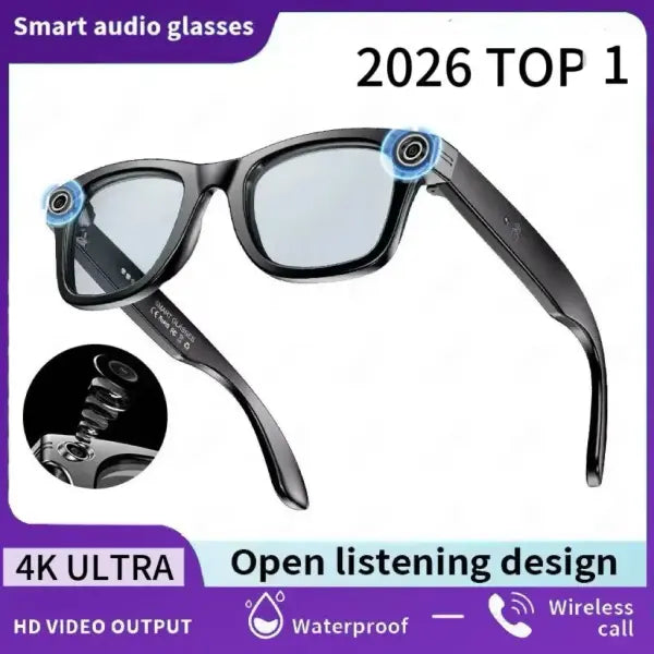 Camera Video Recording Smart Glasses with AI Translation - Anti blue light