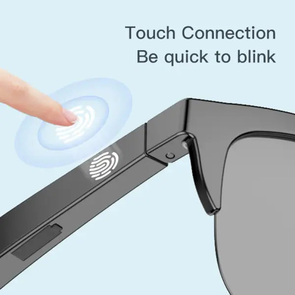 Touch Based Intelligent Bluetooth Glasses with Bone Conduction For Outdoor Sports Calls Sunglasses Business Wireless