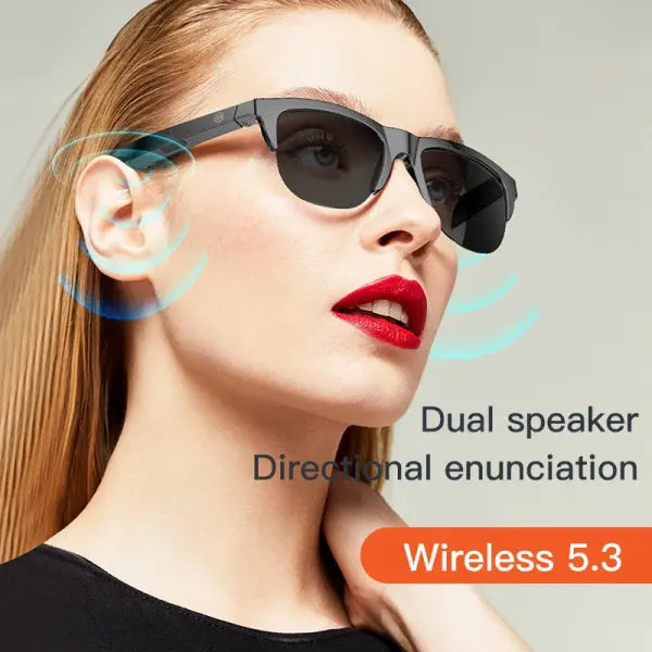 Touch Based Intelligent Bluetooth Glasses with Bone Conduction For Outdoor Sports Calls Sunglasses Business Wireless