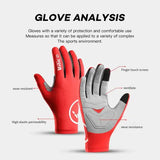 Touch screen bicycle gloves polyester nylon for cycling