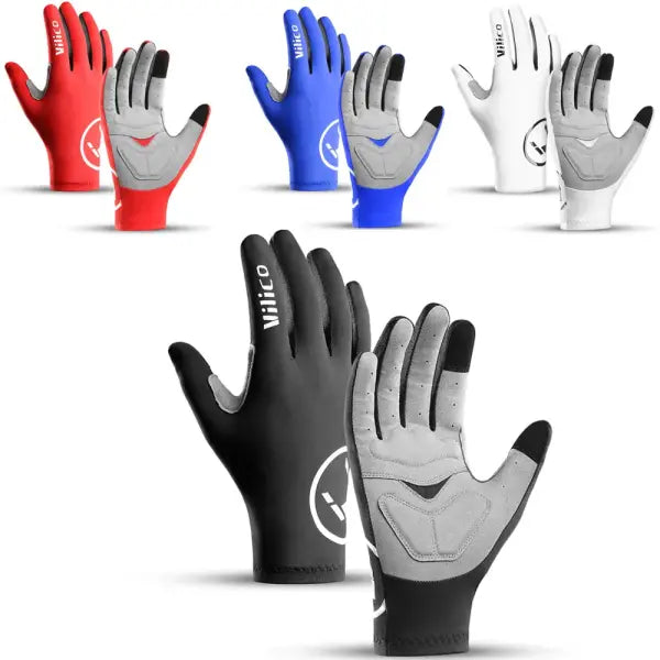 Touch screen bicycle gloves polyester nylon for cycling