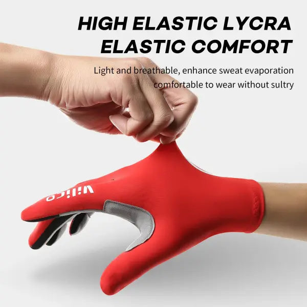 Touch screen bicycle gloves polyester nylon for cycling