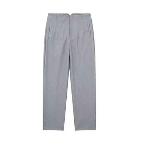 TRAF Women's High Waist Office Pants - Formal Pencil Trousers in Black, Pink & White - Himpall