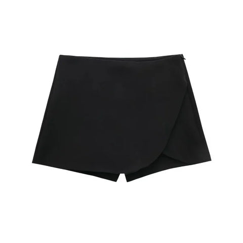 Women's High Waist Skort – Stylish Asymmetric Mini Skirt Shorts - Himpall