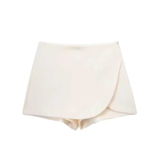 Women's High Waist Skort – Stylish Asymmetric Mini Skirt Shorts - Himpall