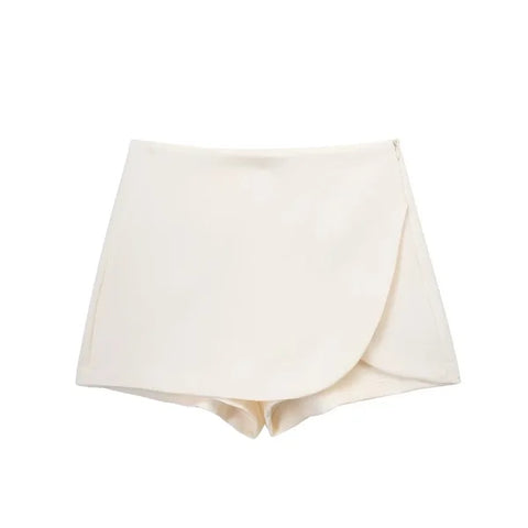 Women's High Waist Skort – Stylish Asymmetric Mini Skirt Shorts - Himpall