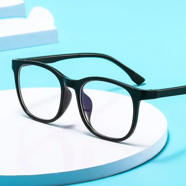 Trendy Square Transparent Computer Glasses with Blue Light Blocking Lenses