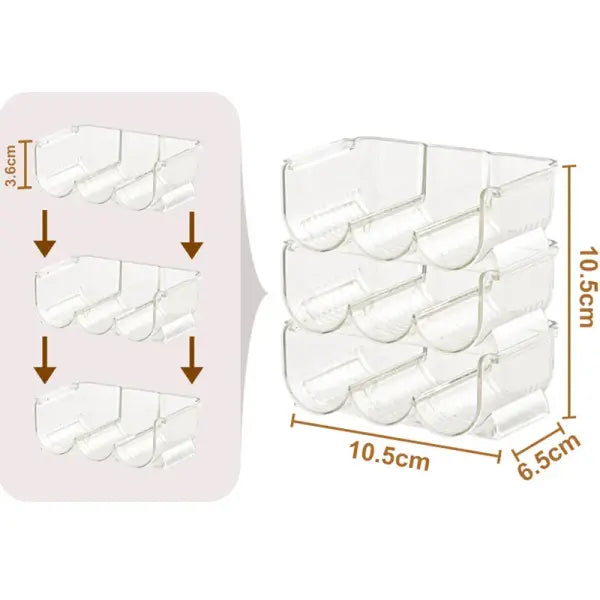 Clear Acrylic Makeup Brush Holder & Lipstick Organizer Multi-Slot Vanity Cosmetic Storage Box - fashion 2