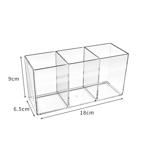 Transparent lipstick Cosmetic Makeup Acrylic Makeup Brush Tool Storage Box Case Make-up Brush Holder Table Organizer
