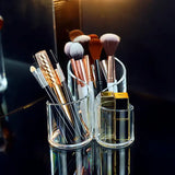 Transparent lipstick Cosmetic Makeup Acrylic Makeup Brush Tool Storage Box Case Make-up Brush Holder Table Organizer