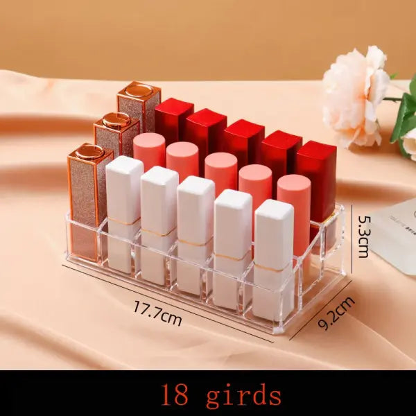 Transparent lipstick Cosmetic Makeup Acrylic Makeup Brush Tool Storage Box Case Make-up Brush Holder Table Organizer
