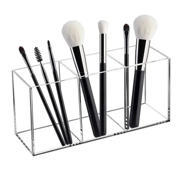 Transparent lipstick Cosmetic Makeup Acrylic Makeup Brush Tool Storage Box Case Make-up Brush Holder Table Organizer