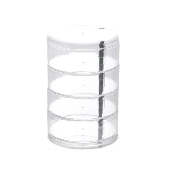 Transparent Storage Box - Dust Proof & Waterproof Rotatable Organizer for Jewelry & Cosmetics - Himpall