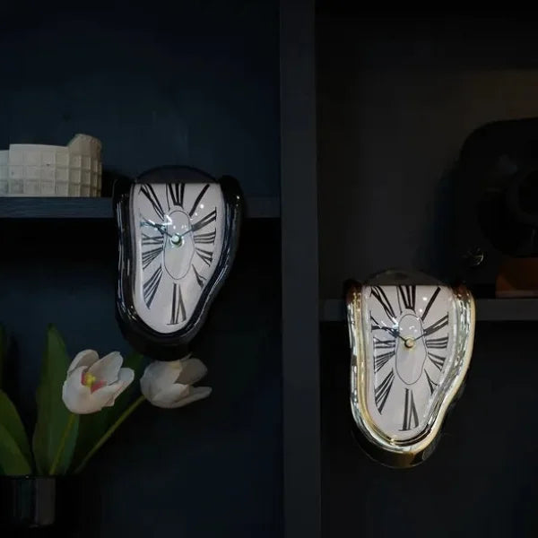 Melting Clock for Table & Wall - Surreal Art Decor - Himpall