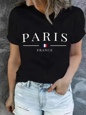 Y2K Style - Trendy O Neck Short Sleeve T-Shirt for Women