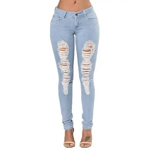 Ripped Jeans For Women Women Jeans Denim Jeans - 3XL / 2
