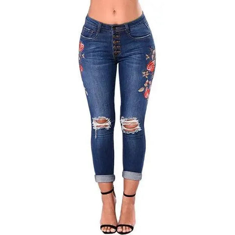 Ripped Jeans For Women Women Jeans Denim Jeans - 3XL / 5