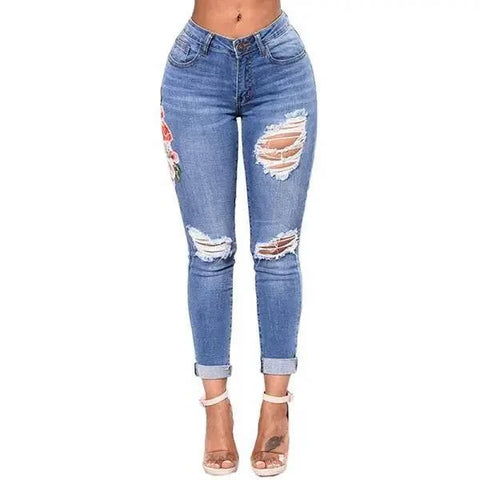 Ripped Jeans For Women Women Jeans Denim Jeans - 3XL / 9