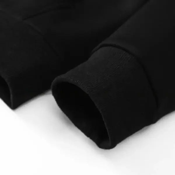 Unisex Winter Lamb Wool Zipper Jacket – Warm Plush Lined Hoodie with Front Pockets Trendy Pure Color Coat