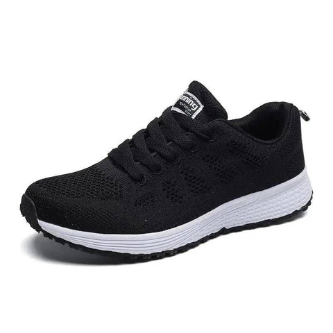 Trendy Women’s Sneakers - Stylish Platform Sneakers for Modern Fashion - BlackSneakers / 37