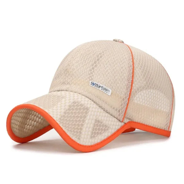 Trucker Cap – Adjustable Breathable Baseball Snapback Hat for Youth - Beige