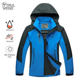 TRVLWEGO Camping Hiking Jacket Men Autumn Outdoor Sports Coats Climbing Trekking Windbreaker Travel Waterproof Jackets