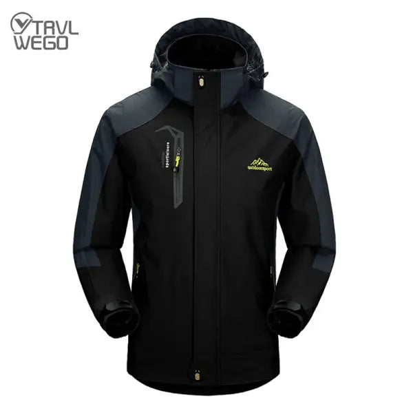 TRVLWEGO Camping Hiking Jacket Men Autumn Outdoor Sports Coats Climbing Trekking Windbreaker Travel Waterproof Jackets