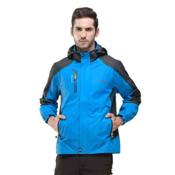 TRVLWEGO Camping Hiking Jacket Men Autumn Outdoor Sports Coats Climbing Trekking Windbreaker Travel Waterproof Jackets