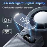 Turbo Fan Handheld Plastic 199 Speed Foldable Outdoor Cooling