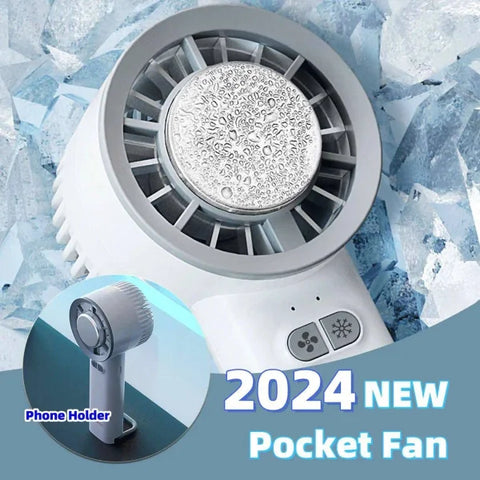 Turbo Jet Handheld Fan - Powerful Mini Portable Fan with Ice-Cool Breeze