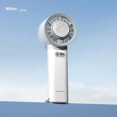 Turbo Jet Handheld Fan - Powerful Mini Portable Fan with Ice-Cool Breeze - White