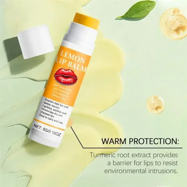 Turmeric Lip Balm for Restoring Pink Color and Reducing Dark Lips - Himpall