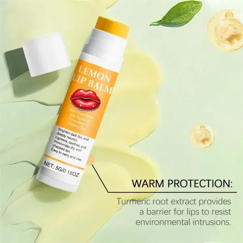 Turmeric Lip Balm for Restoring Pink Color and Reducing Dark Lips - Himpall