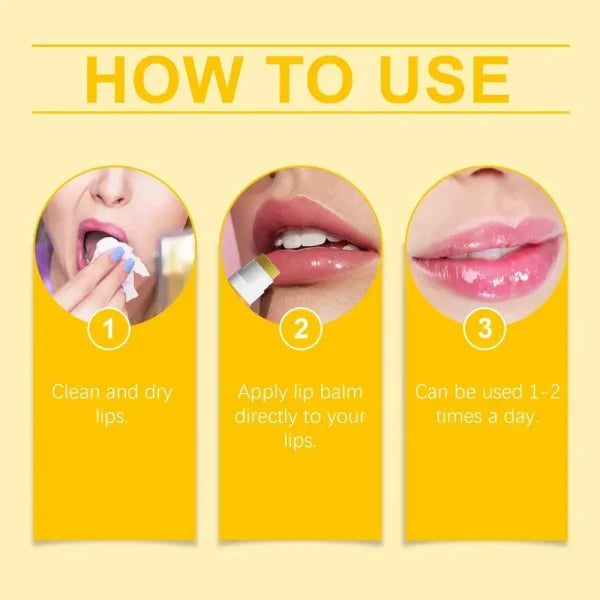 Turmeric Lip Balm for Restoring Pink Color and Reducing Dark Lips - Himpall