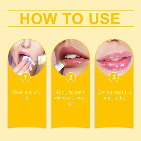 Turmeric Lip Balm for Restoring Pink Color and Reducing Dark Lips - Himpall