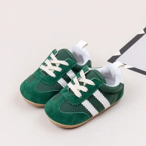 TWO STRIPED Fashion baby moccasins toddler first walker soft soled baby girls shoes Newborn boys Sneakers for 0-18M