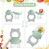 Silicone Fruit and Vegetable Feeder Food Grade Teething Pacifier Set