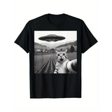 Women Knit Cotton Top with Mainland China Pattern Letter Design - black / XS