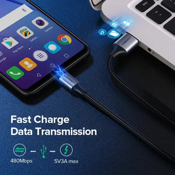 Ugreen Micro USB Cable 2A Nylon Fast Charging for Samsung Galaxy Note