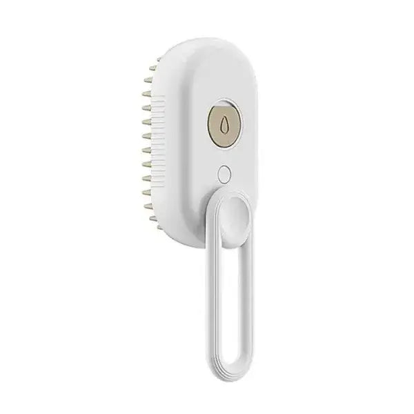 Ultimate 3-in-1 Grooming Tool Electric Pet Brush with Steam Function - Porcelain White / USB / China