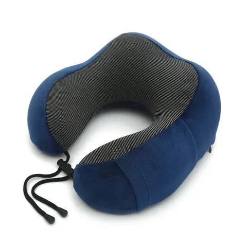 Soft Travel Pillow with Massage Function - Blue pillow