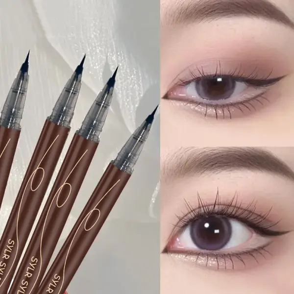 Ultra-fine ultra-fine eyebrow pencil waterproof professional sweat-proof liquid eyeliner Eyebrow dual-purpose durable