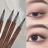 Ultra-fine ultra-fine eyebrow pencil waterproof professional sweat-proof liquid eyeliner Eyebrow dual-purpose durable
